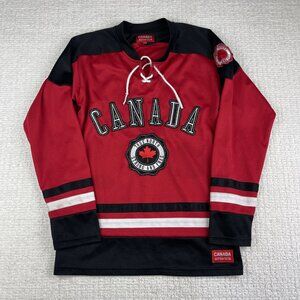 Canada Athletics True North Strong And Free Hockey Jersey  Men's Size S